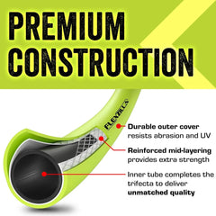 Flexzilla Garden Hose, Lightweight All-Weather Water Hose, Durable and Flexible, Leak-Free Connections